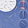 120Pcs 3 Styles Plastic Pendants KY-SC0002-64-5