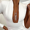 Brass Full Crystal Rhinestone Layered Body Chains for Women WGC40AB-02-1