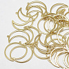 Brass Open Back Bezel Pendants KK-N200-018-2
