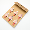 Cartoon Wooden Note Pegs Clips AJEW-S009-02-1