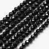 Natural Black Spinel Beads Strands LS-G-K185-09-1
