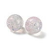 Transparent Crackle Baking Paint Glass Beads Strands LS-DGLA-XCP0001-29-2