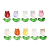 40Pcs 2 Styles Transparent Glass Beads GLAA-FP0001-26-6