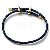 Leather Braided Cord Bracelets BJEW-G675-06G-17-1