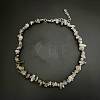 Natural Feldspar Chip Beaded Necklaces for Women IW6789-37-1