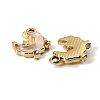 UV Plating Alloy Glass Pendants FIND-K032-40G-2