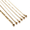 304 Stainless Steel Chain Necklaces NJEW-TA0001-11G-16