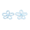 Spray Painted Alloy Flower Multi-Strand Links PALLOY-Q464-01E-2