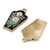 Halloween Theme Rack Plating Alloy Enamel Pendants FIND-Q099-02D-G-2