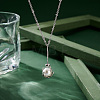 Anti-Tarnish 1Pc Sterling Silver Flower Pendant Blank for Irregular Gemstone Cabochon Pendant Settings FIND-PH0017-33P-5