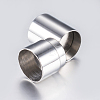 Tarnish Resistant 304 Stainless Steel Magnetic Clasps with Glue-in Ends STAS-F132-55P-10mm-3