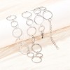 304 Stainless Steel 8MM and 12MM Ring Link Chain Necklaces NJEW-P343-02B-P-3