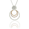 Alloy Triple Circle Pendant Necklaces for Women FS-WG499F1-02-1