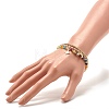 Natural Agate Round Beads Stretch Bracelets BJEW-JB07294-01-5