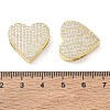 Rack Plating Brass Micro Pave Cubic Zirconia Slide Charms CU-CBA01AA-27G-3