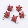 Natural Red Jasper Pendants G-E398-02D-2