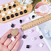 100Pcs 2 Colors Resin Wristband Barbed Buckles DIY-CP0013-75-3