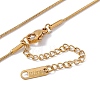 2Pcs 2 Style Ion Plating(IP) 304 Stainless Steel Column Pendant Necklaces Set NJEW-G090-03G-4