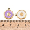 304 Stainless Steel Enamel Pendants STAS-P425-01G-05-3