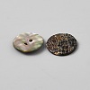2-Hole Shell Buttons BUTT-WH0030-71F-2