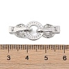 925 Sterling Silver Micro Pave Clear Cubic Zirconia Fold Over Clasps STER-P060-39P-3