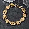 12MM 304 Stainless Steel Oval Link Chain Bracelets SA-CBA2696-13G-1