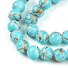 Baking Paint Glass Beads X1-DGLA-N010-10mm-03-3