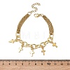 304 Stainless Steel Charm Bracelets BJEW-JB13696-4