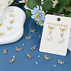 DICOSMETIC 50Pcs Bowknot Alloy Stud Earring Findings FIND-DC0005-03-5