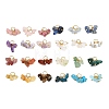 24Pcs Natural & Synthetic Mixed Stone Pendants PALLOY-JF05355-01-1