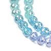 Electroplate Glass Beads Strands EGLA-D300-06-6mm-05-3