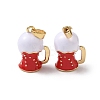 Brass Enamel Pendants KK-F924-09G-01-1