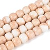 Ombre Effect Dyed Glass Beads Strands GLAA-N067-01A-16-1