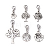 6Pcs Tree of Life Alloy Pendants Decorations HJEW-JM01406-1