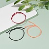 Simple Nylon Cord Bracelets Set BJEW-JB07376-02-3