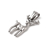 Animal Theme 304 Stainless Steel Pendants STAS-B167-27F-P-2