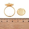 Brass Adjustable Ring Findings KK-K382-15C-G-3