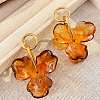 304 Stainless Steel Acrylic Stud Dangle Earrings WG2A1B2-01-1