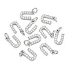 SHEGRACE Brass Micro Pave Clear Cubic Zirconia Pendants XGRQ29119-394P-U-1