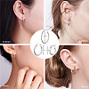 Rhodium Plated 925 Sterling Silver Hoop Earrings JE835A-01-6