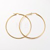 Ion Plating(IP) 304 Stainless Steel Hoop Earrings EJEW-N0016-11G-L-1