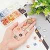 120Pcs 8 Colors Electroplate Transparent Glass Beads EGLA-AR0001-17B-3