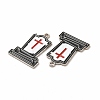 Halloween Theme Rack Plating Spray Painted Alloy Enamel Pendants FIND-G054-13P-01-2