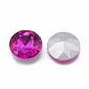 Pointed Back Glass Rhinestone Cabochons RGLA-T029-14mm-10-2