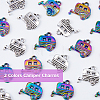 40Pcs 2 Colors Tibetan Style Zinc Alloy Pendants FIND-DC0003-03-3