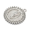 304 Stainless Steel & Rhinestone Pendants STAS-G371-09G-01P-2