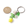 Fruits & Leaf Acrylic Pendant Keychain KEYC-JKC00680-03-2