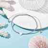 Heart Natural Shell & Glass Seed Braided Bead Bracelets BJEW-JB09922-02-2