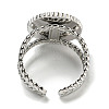 304 Stainless Steel Open Cuff Rings RJEW-C079-17P-01-3