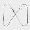 304 Stainless Steel Snake Chain Necklace Making STAS-P045-18-3